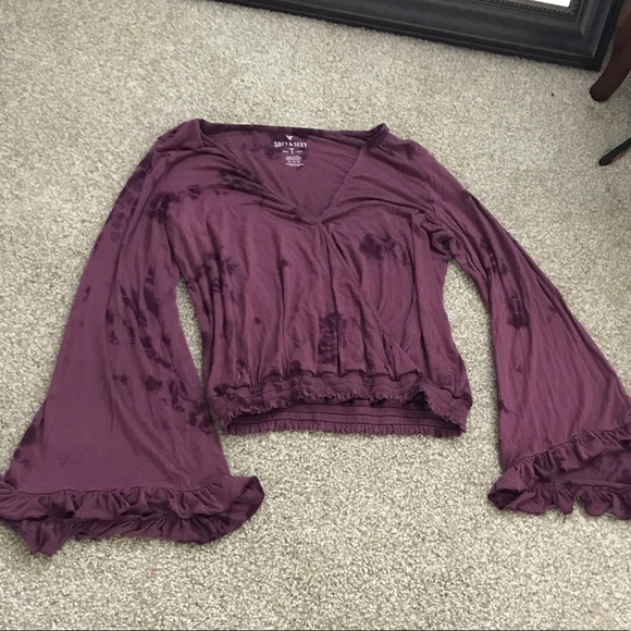 American Eagle soft and sexy top with bell sleeves - Picture 1 of 2